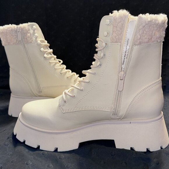 Womens Boots Size 9 Circus by Sam Edelman Larsa Ivory Mid-Calf Boots Chunky - Picture 5 of 13